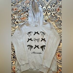 Abercrombie kids Gray Hoodie with Bow Design